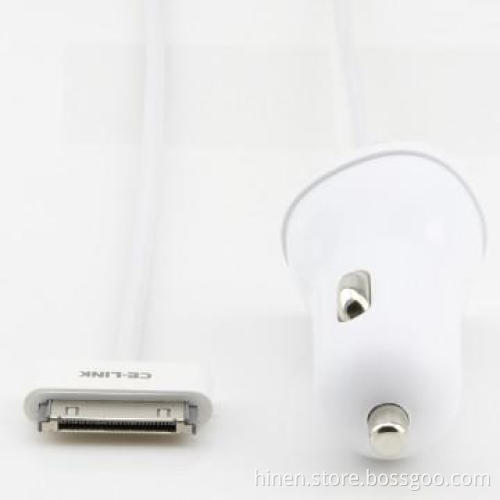 5V/2.1A output Car charger with 30Pin Cable